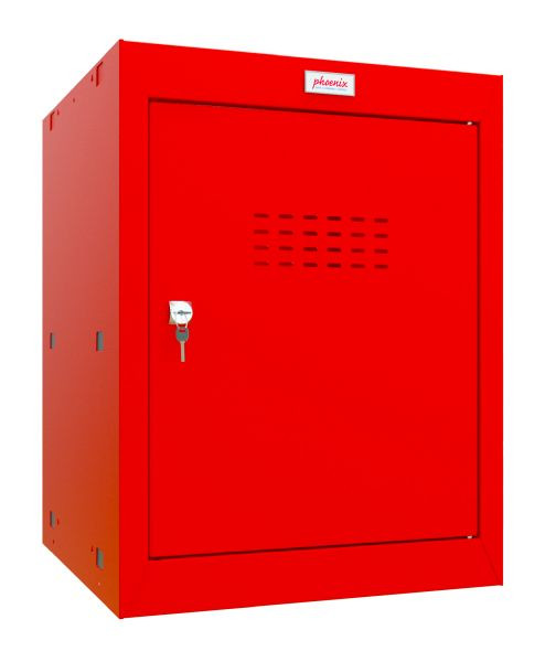 phoenix CL-Serie Größe 2 Würfelschließfach in Rot mit Schlüsselschloss, CL0544RRK