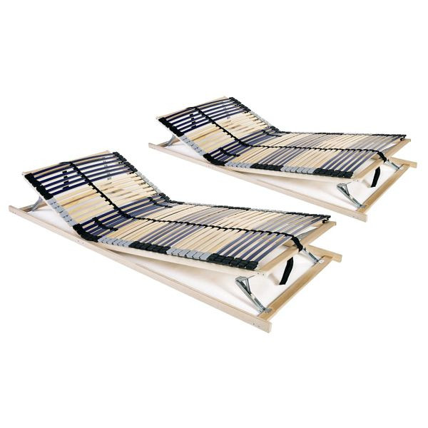 vidaXL Lattenroste 2 Stück mit 42 Latten 7 Zonen 90x200 cm, 3051434