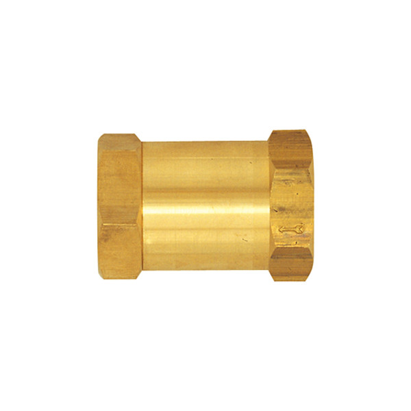 Riegler Rückschlagventil, Durchgangsform, Messing, G 1 IG, 0,1 - 0,2 bar, 132364