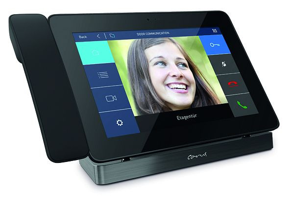 TCS IP Video Touch-Telefon Carus TAVOLA für SIP-Türkommunikation, Tischgerät schwarz, CAI3000-IP-0156