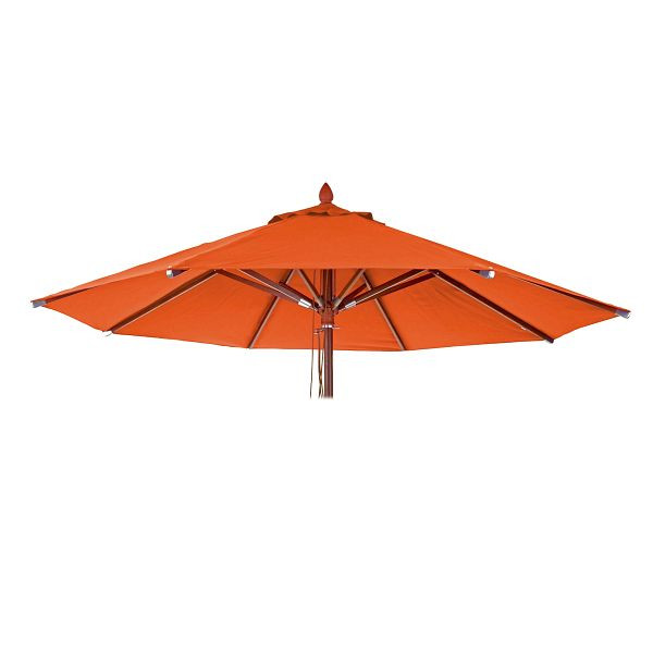 Mendler Ersatz-Bezug für Gastronomie Holz-Sonnenschirm HWC-C57, Sonnenschirmbezug, rund Ø4m Polyester 3kg, terracotta, 76667