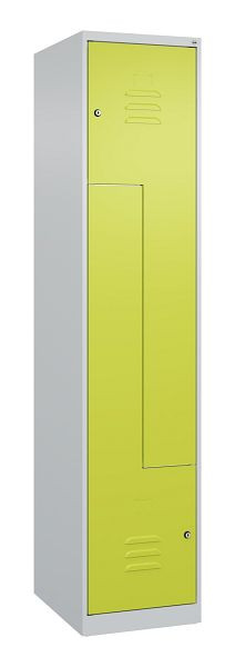 C+P Z-Spind Classic PLUS, 2 Abteile, 1850x400x500mm, 7035/0024, Zylinderschlösser, 080003-122 S10005