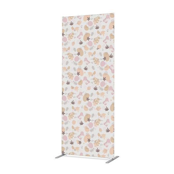 Showdown Displays Textil Raumteiler Deko 85-200 Doppel Foya Blumen ECO, ZBSLIM085-200-DSI22ECO