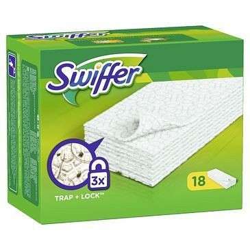 Swiffer Boden-Staubtücher trocken - 18 Stück, 1671032006, 5410076545353