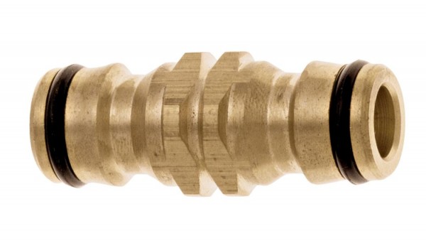 GEKA Messingverbindungsstecker, leicht mit 2 x O-Ring NBR, VE: 10 Stück, 86.0717