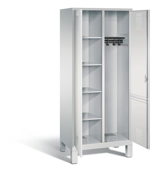 C+P Putzmittel-Spind Evolo, H1850xB810xT500mm, Farbe: Lichtgrau, 48060-22 S10035