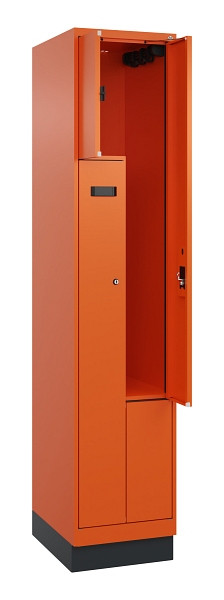 C+P Z-Spind Evolo PLUS, Sockel, 2 Fächer, 1950x400x500mm, 2004/2004, Zylinderschloss, 049023-122 S10046