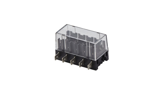 HELLA Sicherungsdose, für ATO-Sicherung, 5-polig, 30A, Stecker: Flachstecker, Stecker: 10 x side (6,3x0,8), 8JD 005 993-032