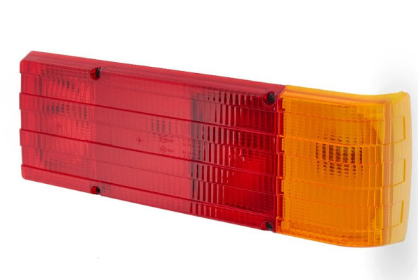 HELLA Heckleuchte - Glühlampe - 12V - Einbau/geschraubt - Lichtscheibenfarbe: rot/gelb - Stecker: Flachstecker - rechts/links, 2SD 004 460-001