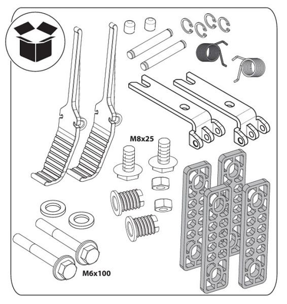 ALPENINOX Pedaltüröffner für Serie 1402, 402881033