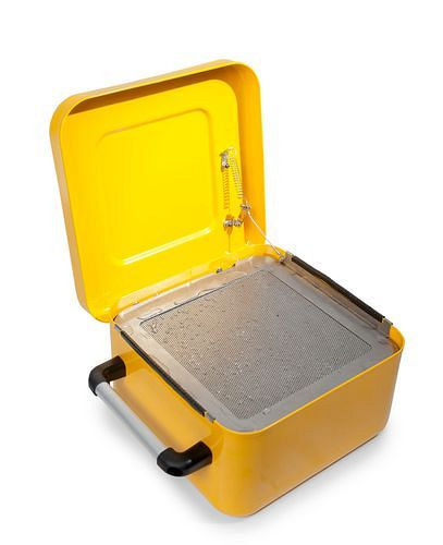 FALCON Kleinteilereiniger aus Stahl, lackiert, mit Eintauchsieb, 8 Liter, 256868