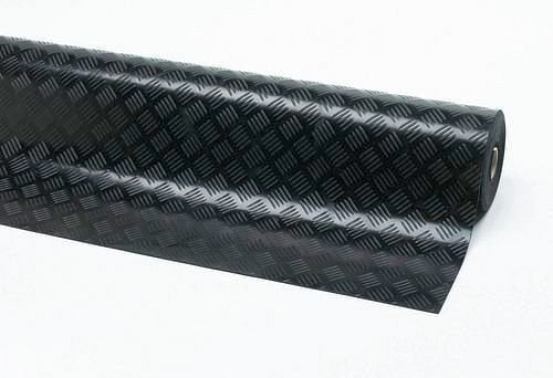DENIOS Gummi-Anti-Rutsch-Läufer, öl-beständig, 140 cm x 10 m, schwarz, 165098