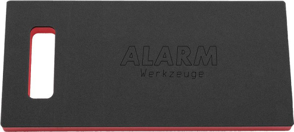 ALARM Kniebrett LxBxH: 45 x 21 x 3 cm, schwarz/rot, 56023365