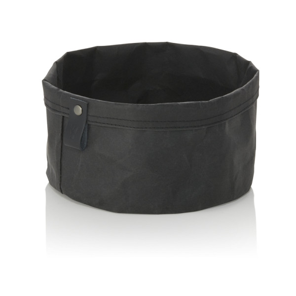 WAS Brottasche CRAFT & CRUMBLE, Ø 20 cm, Höhe 13 cm, schwarz, Kraft Paper, 9390120