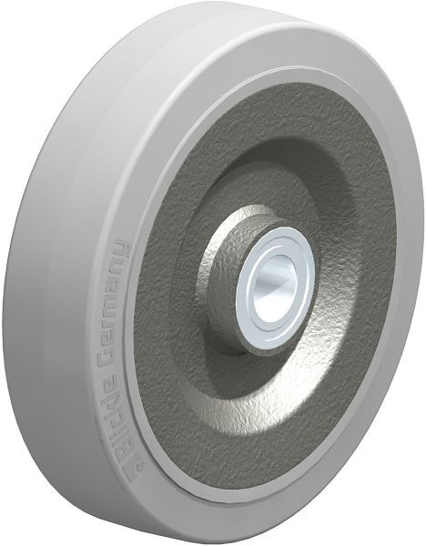 Blickle SE 200/25K-SG Rad aus Elastik-Vollgummi, Grau, 737154