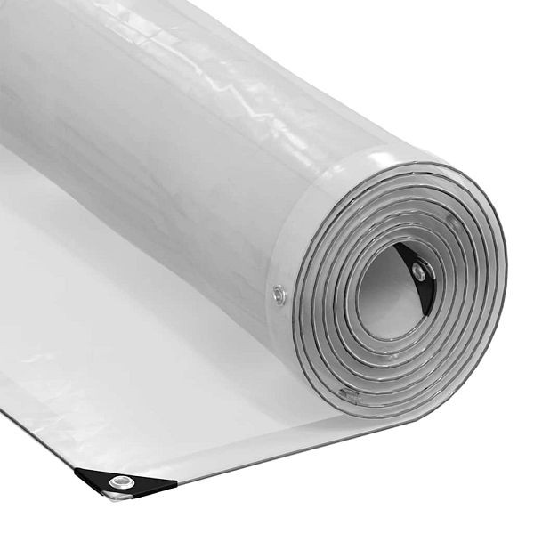 vidaXL Transparente Plane mit Ösen 6x10 m Polyethylen, 4018531