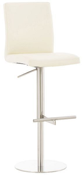 CLP Barhocker Cadiz Kunstleder edelstahl, creme, 308580