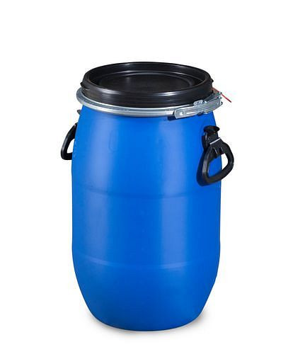 DENIOS Kunststoff-Deckelfass, 30 Liter, 266131, 4055661032194