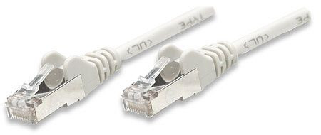 INTELLINET Netzwerkkabel, Cat5e, F/UTP, CCA, RJ45-Stecker/RJ45-Stecker, 0,5 m, grau, 329880