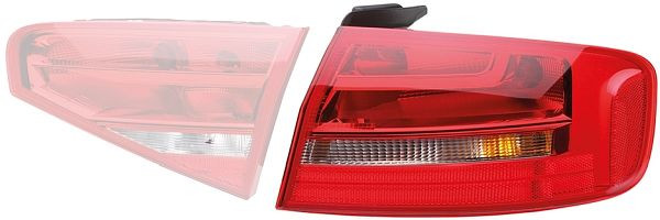 HELLA Heckleuchte, Glühlampe, äusserer Teil, für u.a. Audi A4 (8K2, B8), ECE/CCC, links, 2VA 010 914-091