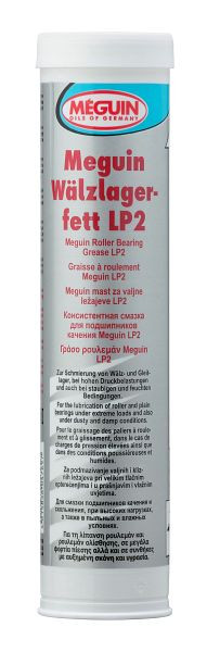 Meguin Wälzlagerfett LP2, Kartusche Kunststoff, VE: 0,4 kg, 4769