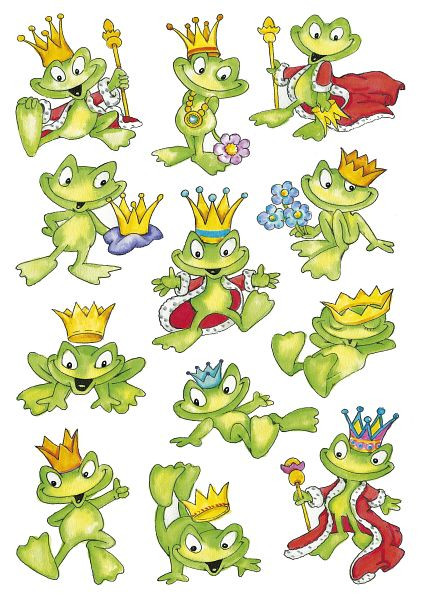 HERMA 3429 Sticker DECOR Froschkönig, VE: 10 Stück, 3429, 4008705034296