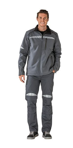 Planam DuraWork Softshelljacke, grau/schwarz, Größe XXL, 2951060