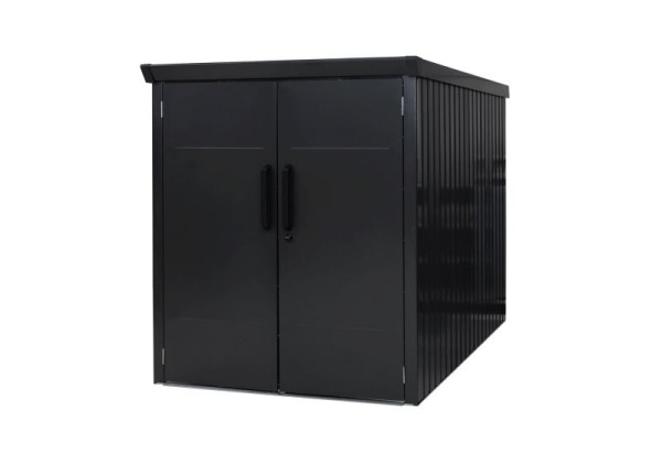 Westmann Fahrradgarage Velos 2 Schwarz 222x133x151cm, SI05000S5