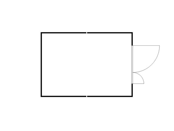 FLADAFI Materialcontainer-Kombination, IC Pro 1340, isoliert, mit isoliertem Boden, Doppelflügeltür (asymmetrisch) auf der 3 m Seite, F2222310201