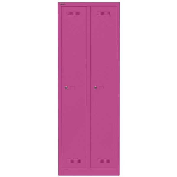 Bisley Garderobenschrank Monobloc™, 2 Abteile je 1 Fach, 681 fuchsia, ML06D1681
