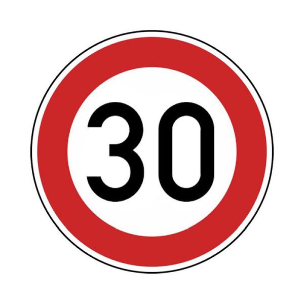 Stein HGS Zulässige Höchstgeschwindigkeit km/h (Wunschangabe) Nr. 274, 600 mm / RA1 / Alform, 30 km/h, 274-212-30