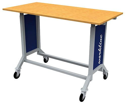 Bedrunka+Hirth workline-Mobil, stufenlos höhenverstellbar, Arbeitsplatte, Maße in mm (BxT): 1500 x 750, 07.51.87