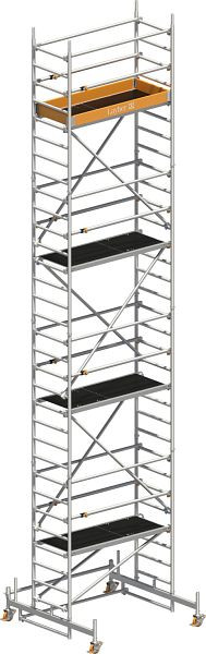Layher Gerüst Uni Leicht P2 mit Uni Telegeländer, Max. Plattformhöhe: 7,26 m, 1413207