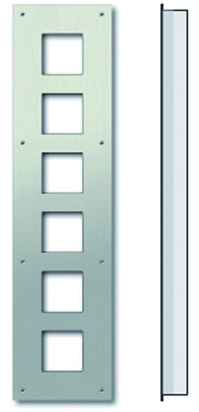 TCS Unterputzmontageset aus Frontplatte und UP-Kasten für Serie AMI, für 6 AMI-Module, ZAU2006-0030
