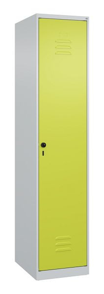 C+P Umkleidespind Classic PLUS mit Mitteltrennwand, 1850x400x500mm, 7035/0024, Drehriegel, 080000-12F S10021