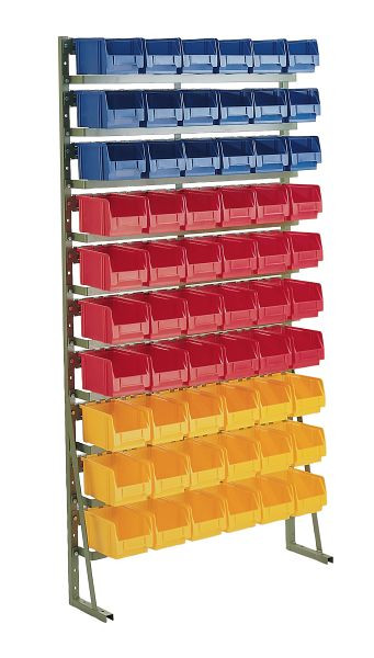 LA-KA-PE Normregal N 15 D ohne Kästen, Lackierung RAL 9011 tiefschwarz, 23910 04 06