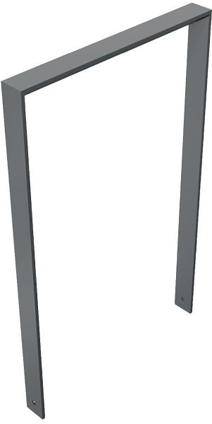 Schake Flachstahlbügel 80x12mm, zum Einbetonieren, Breite: 750mm, Gesamthöhe: 1200 mm, mit Unterzug, feuerverzinkt, beschichtet DB 703, 4152_075B