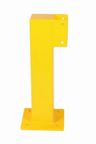 CRASH STOP Endpfosten Sicherheitsgeländer, H 500 mm, verzinkt und beschichtet, PE+50