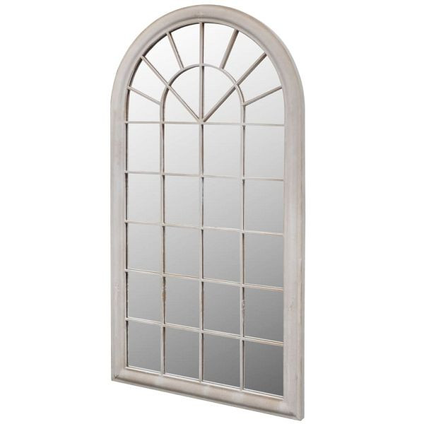 vidaXL Rustikaler Gartenspiegel Bogen 60×116 cm für Indoor und Outdoor, 41224