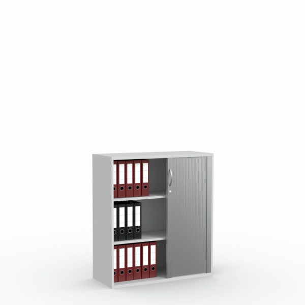 Deskin Rollladenschrank Multi M pro, Dekor lichtgrau, B 1000 x H 1140 x T 420 mm, 270192