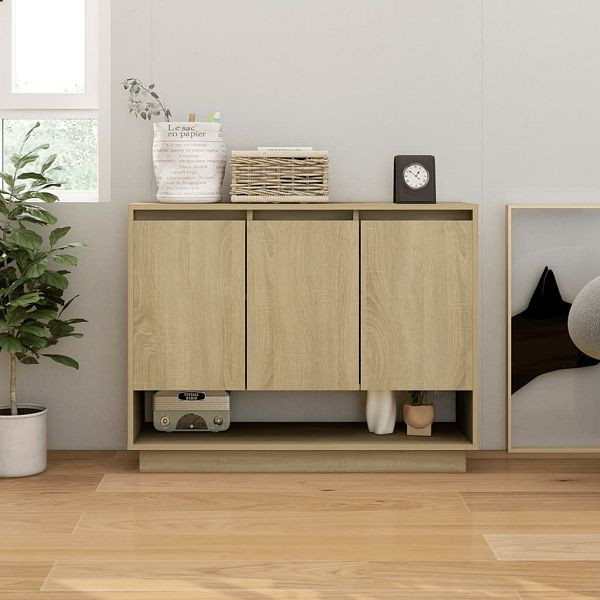 vidaXL Sideboard Sonoma-Eiche 97x31x75 cm Holzwerkstoff, 809533