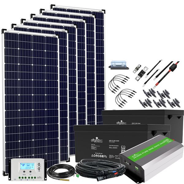 Offgridtec Autark XXL-Master 24V 1200W Solaranlage - 3000W AC Leistung, 4-01-002920