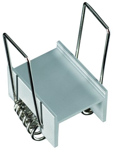 rutec Montageklemme für Aluminiumprofil Profi 23/12+23/18+K mit Haltefeder, 68489