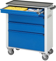 Produktbild von RAU Werkzeugwagen Serie adlatus, Metallauflage, 5 x Schublade, 700x860x350 mm, 02-7100.11 RAU Werkzeugwagen Serie adlatus, Metallauflage, 5 x Schublade, 700x860x350 mm, 02-7100.11