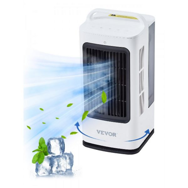 VEVOR Mobile Klimaanlage 4-in-1 Verdunstungsluftkühler 1700ml Wassertank Timer, BXZFLQQBXSBKMVI0LV2