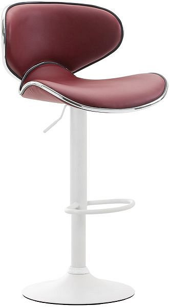CLP Barhocker Las Vegas V2 weiß, bordeauxrot, 315586