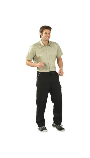 Planam Hemden Köperhemd 1/4 Arm, khaki, Größe 37/38, 0412037
