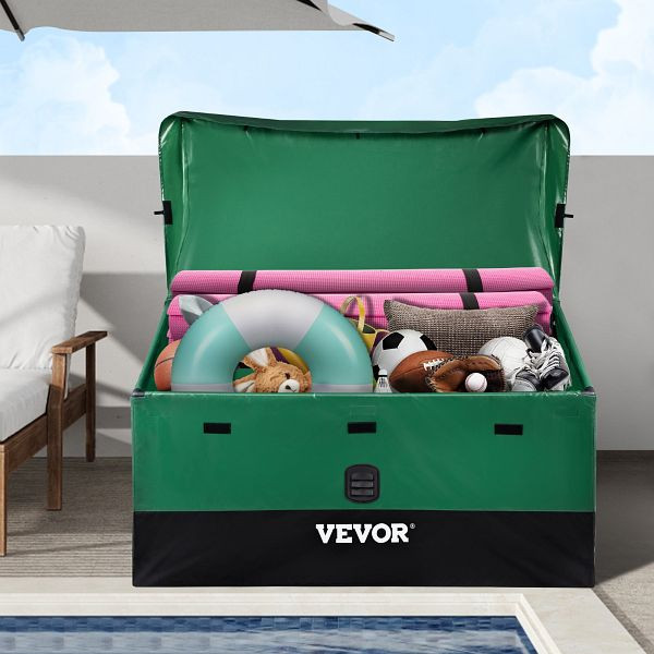 VEVOR 440L Aufbewahrungsbox für den Außenbereich Auflagenbox wasserfest PE-Plane, JYXBXSHWCW100NKVFV0