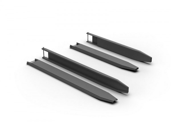 Vetter Industrie Gabelverlängerungen, geschlossene Ausführung, Gabelzinken-Querschnitt 100x35mm, Gesamtlänge 1,8m, VE: 2 Stück, GVGA100x35/130x52/1800