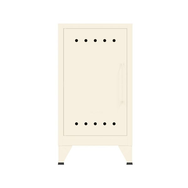 Bisley Fern Ablageschrank, inkl. einem festen Fachboden, Griff rechts, 625 reinweiß, FERMINLH625